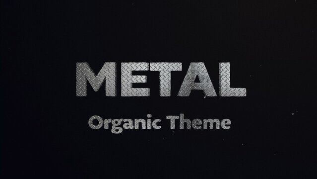 Metal Titles Cinematic Trailer - Heavy Metal and Industrial Steel 3D Text Effect