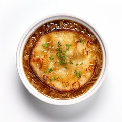 Onion soup closeup