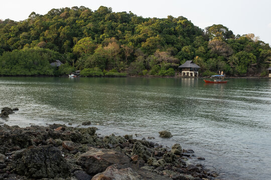 Tempel in einer Bucht