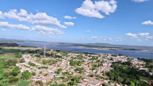 Overhead view of Paragua river in Venezuela