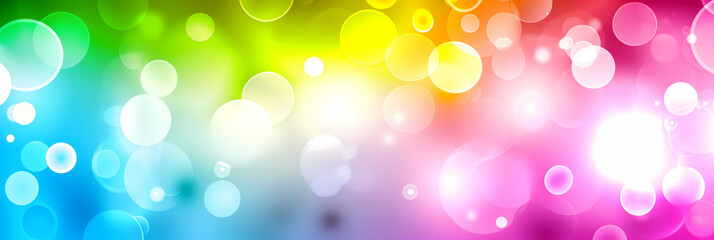 Abstract Colorful Bokeh Lights Background for Festive Occasions