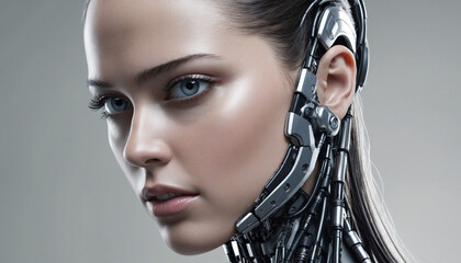 Large Language Model Cyborg - Artificial Intelligence Concept