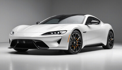 New luxury sports car side view