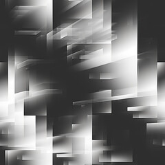 monochromatic black and white transparent abstract repeating pattern - obrazy, fototapety, plakaty