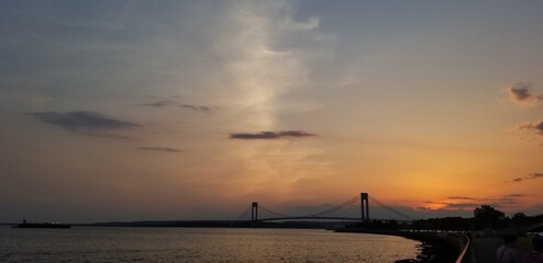 sunrise over the river