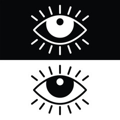 Eye icon vector design, illustration design