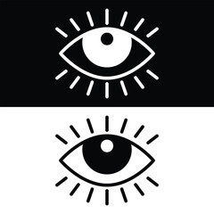 Eye icon vector design, illustration design