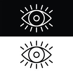 Eye icon vector design, illustration design