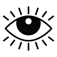 Eye icon vector design, illustration design