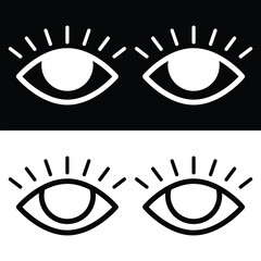 Eye icon vector design, illustration design