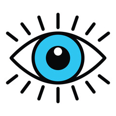 Eye icon vector design, illustration design