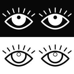 Eye icon vector design, illustration design