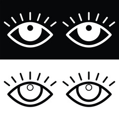 Eye icon vector design, illustration design