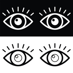 Eye icon vector design, illustration design