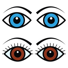 Eye icon vector design, illustration design