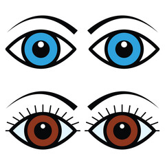 Eye icon vector design, illustration design