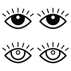 Eye icon vector design, illustration design