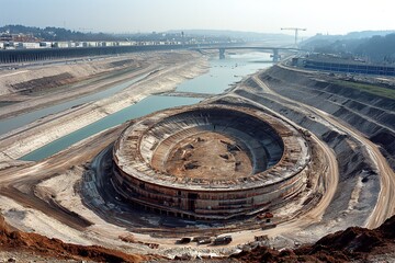 Construction of the main Stadium in france