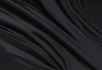 Abstract minimalist matt black wave background