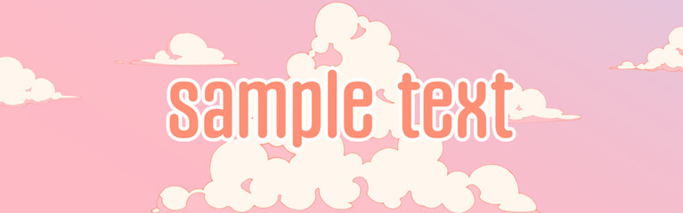 背景素材_夕焼けと入道雲