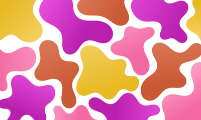 Colorful random organic shapes background