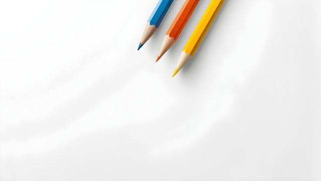 Graphic background image with pencils. Generative AI, 생성형, 인공지능