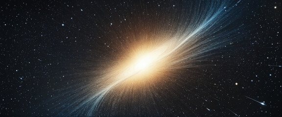 Dynamic abstract space background with celestial particles for futuristic astronomical data visualization 