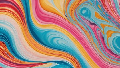 Fototapeta premium Colorful Fluid Metallic Texture Background: A Bold and Vibrant Wallpaper Design