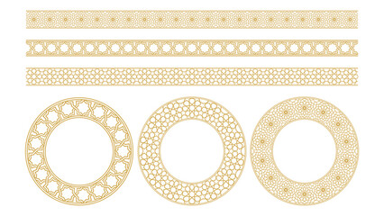 Arabic luxury ornament frame