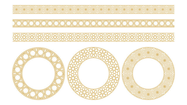 Arabic luxury ornament frame