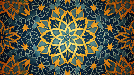 Beautiful structure of a repeating pattern in Arabic style