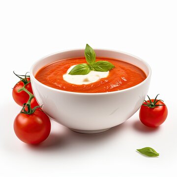 tomato soup closeup