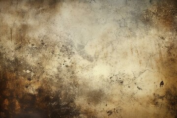 Obraz na płótnie Canvas Messy distressed background with dark dust overlay. Generative AI