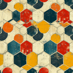 abstract soccer Pattern Tile for seamless backgrounds and for filling surfaces, ai generated