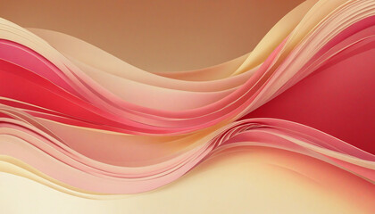 Romantic Multilayered Background in Gold and Pink-Red Shades for Valentine's Day - Perfect for Wallpapers, Banners, Creating a Soft and Sophisticated Mood