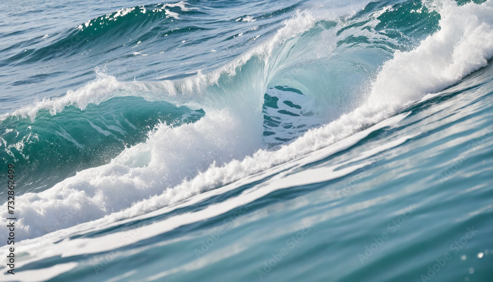 Poster fluid motion on a blank canvas