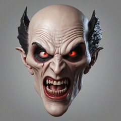 Obraz premium Creepy Vampire on Clear Background