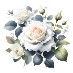 White Rose PNG