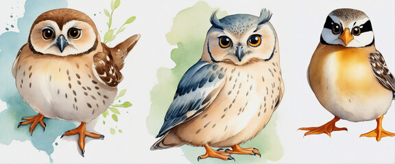 Fototapeta premium Bird, Owl, Duck