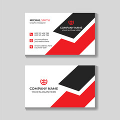 Professional creative modern minimal clean business card design template