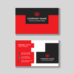 Professional creative modern clean business card design template