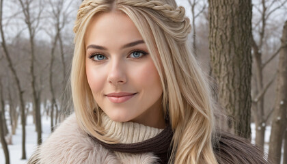 Naklejka premium Gorgeous Norse Fighter, HD, 4K
