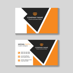 Professional creative modern business card design template