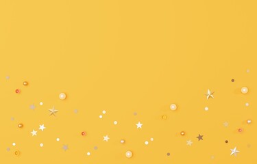 3D背景素材_ラメ_オレンジ