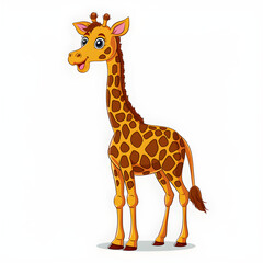 Obraz premium giraffe sticker cartoon