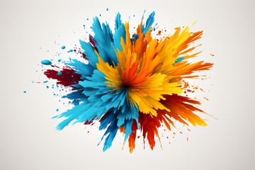 Abstract paint texture. bright and colorful splashes of vibrant pigments and brushstrokes background