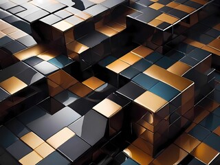 Patrones geométricos con azulejos vibrantes y formas abstractas

