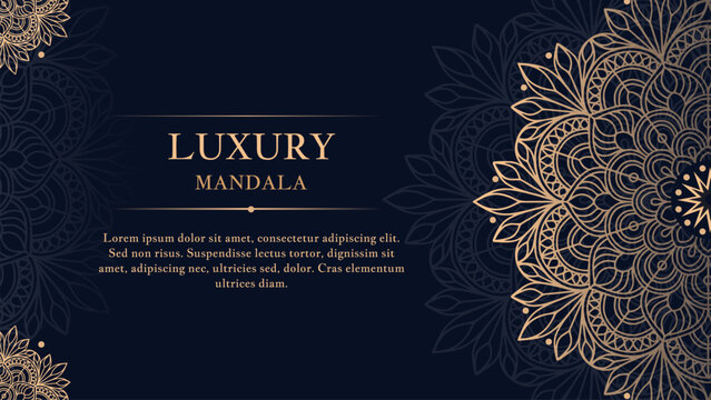Luxury mandala background with golden pattern style Ramadan Style Decorative mandala