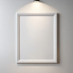 White border hanging on a wall