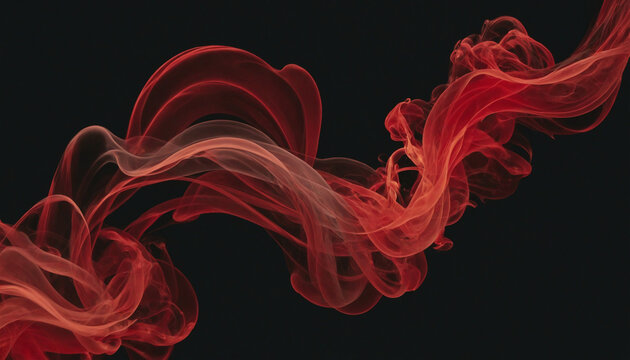 Abstract Red Mist on a Dark Background